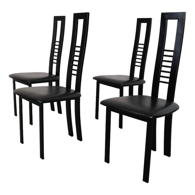 1980’s Postmodern Canadian Dining Chairs - Set of 4 For Sale