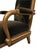 Mid 20th Century Vintage Velvet Upholstered Gorgeous Armchair With a Painted Dancer on the Back. For Sale - Image 5 of 9