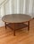 1950s Mid Century Modern Paul McCobb Walnut Wood & Cane Round Coffee Table For Sale - Image 9 of 14