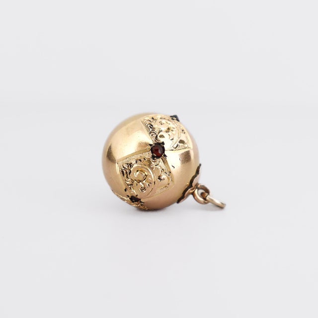 Gold Antique Victorian / Aesthetic Period Gold Plated Bracelet Charm or Watch Fob For Sale - Image 8 of 9