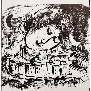 Marc Chagall, The Village, Lithograph, 1957 For Sale