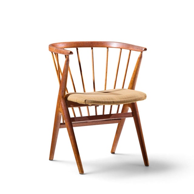 Helge Sibast Helge Sibast No. 8 Mid Century Swedish Teak Chairs - Set of 6 For Sale - Image 4 of 10