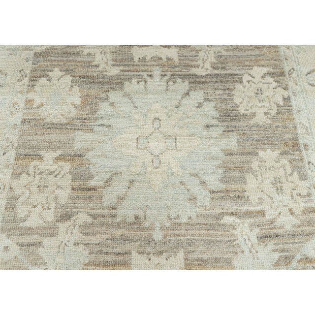 Oushak Rug 3'2"x 4'11" For Sale - Image 4 of 4