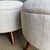 Off-white Pair of Off-white Ottomans Made From Vintage Turkish Rugs For Sale - Image 8 of 10