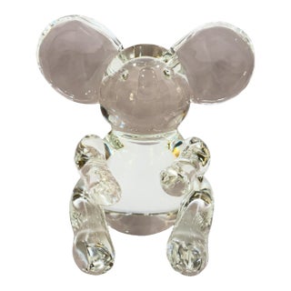 1950s Steuben Crystal Koala Bear Sculpture – Signed – 5.5” Tall For Sale