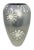 Towle Asterfield Polished Aluminum Vase with Mother of Pearl Inlay L 5.75" W 5.75" H 10" Weight 2lbs 1.3 ounces