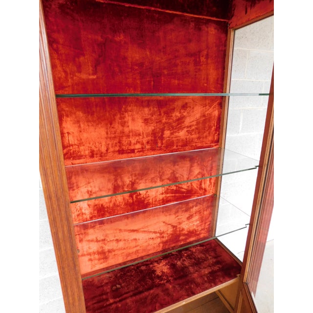 Antique Oak French Louis XVI Style Gilt Bronze Mounted Vitrine Display Cabinet For Sale - Image 16 of 18