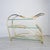 Contemporary Vintage "Flow" Brass Bar Cart by Design Institute of America, Late 20th Century For Sale - Image 3 of 15