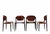A stunning and elegant set of four S83 chairs, designed by the renowned architect and designer Eugenio Gerli for Tecno in...