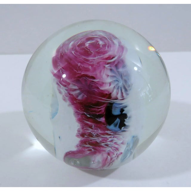 Transitional The Glass Eye Paper Weight For Sale - Image 3 of 8