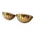 Scalloped Brass Lotus Petal Wall Pocket; A Pair For Sale