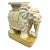 Mid-Century Modern Chinoiserie White Ceramic Elephant Garden Stool, Plant Stand, 23"h For Sale