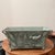 Vintage French Country Style Distressed Raised Metal Planter With Vines and Bird For Sale - Image 11 of 12