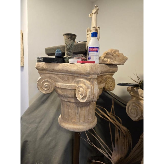 Romanesque Decorative Capitals in Terracotta, 1950s For Sale - Image 9 of 11