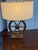 Vintage Rustic Wagon-Wheel Table Lamp For Sale - Image 11 of 12