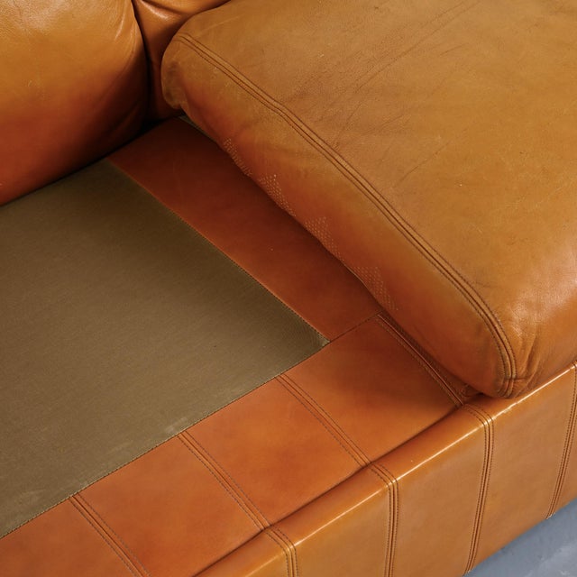Leather Loto Sofas by Luigi Massoni for Poltrona Frau, Italy, 1976, Set of 2 For Sale - Image 13 of 18