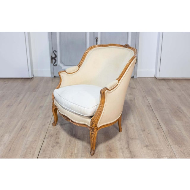 20th Century French Louis XV Style Bergere For Sale - Image 9 of 15