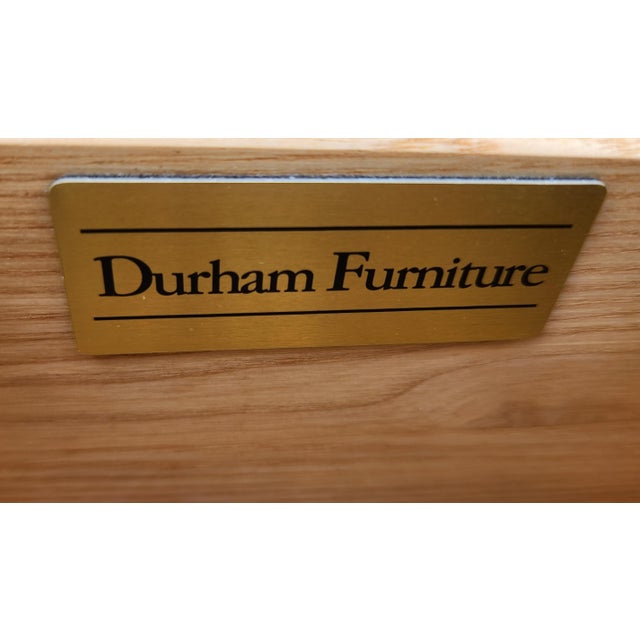 1990s Durham Furniture Solid Wood Complete King Bedroom Set For Sale - Image 13 of 13