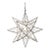 Matthew Izzo Home 15" Clear Glass Moravian Star Pendant Light With Oxidized Metal Trim For Sale