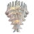 Murano Soft Pink Saddle Chandelier For Sale
