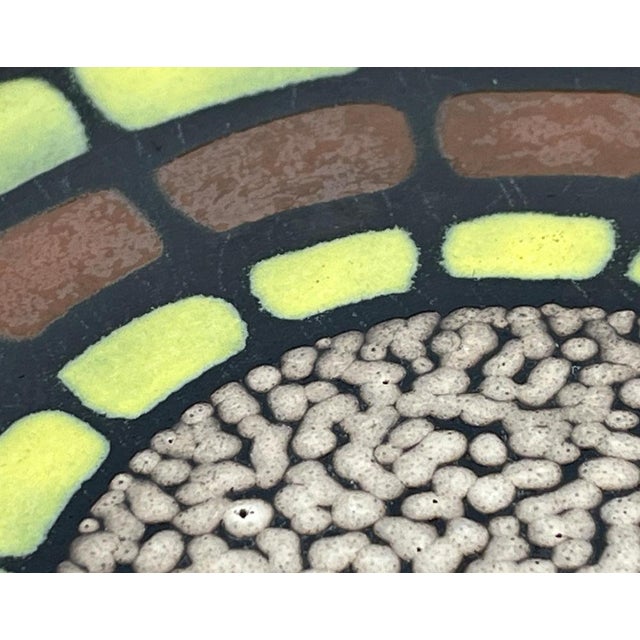 Ceramic Mid-Century Space Age Large Pottery Bowl from Knabstrup, Denmark, 1960s For Sale - Image 7 of 15