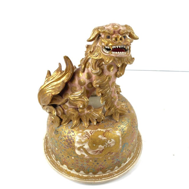 Ceramic Large Japanese Meiji Porcelain Satsuma Vase For Sale - Image 7 of 18