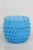 Hobnail Blue Glass Ruffle Top Vase For Sale - Image 10 of 10
