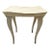 Vintage Parchment Vanity Stool or Bench Designed by R & Y Augousti For Sale