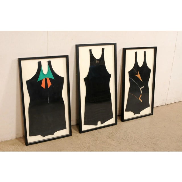 Collection of Framed 1920's Swimwear - Set of 3 For Sale In Atlanta - Image 6 of 10