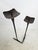 Brutalist Hammered Metal Double Candleholder, 1960s For Sale - Image 4 of 10