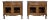 Henredon French Provincial Nightstands, Carved Oak & Brass, 1980s, Usa For Sale