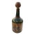 Mid Century Italian Florentine Style Leather Wrapped Ship Decanter and Stopper For Sale