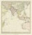 Antique Map of Southern Asia, East Indies and Indian Ocean, 1840s For Sale