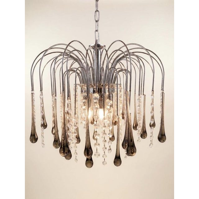 Mid-Century Murano Glass Chandelier by Paolo Venini, 1970s For Sale - Image 4 of 4