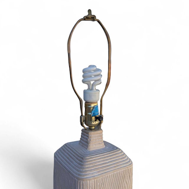 1980s Postmodern Plaster Floor Lamp by Dynasty Gallery For Sale - Image 12 of 18