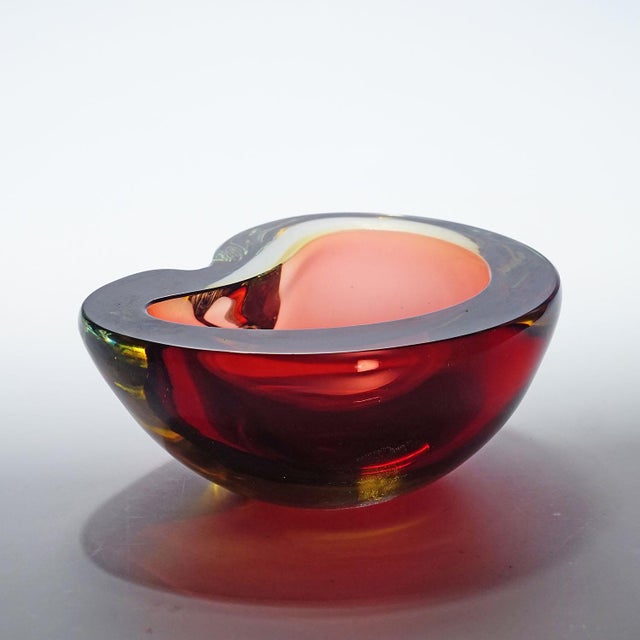 Mid-Century Modern Vintage Art Glass Bowl by Seguso Murano 1950s For Sale - Image 3 of 6