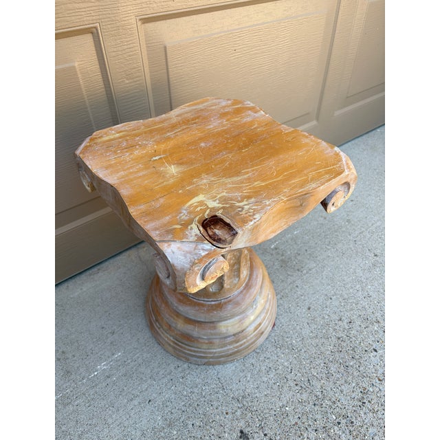 Weathered Classical Column Pedestal in the Grand Tour Taste For Sale In South Bend - Image 6 of 11