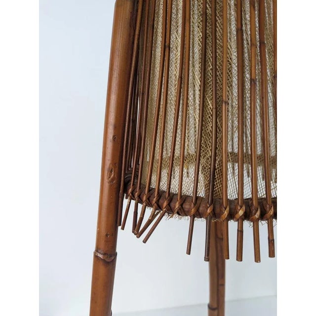 Floor Lamp in Bamboo by Ramón Castilano for Kalmar, 1970s For Sale - Image 4 of 8