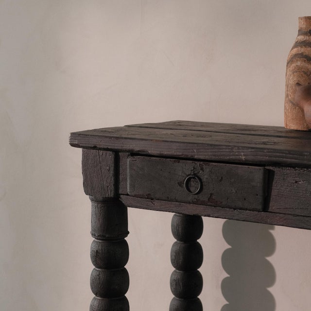 Console Table with Shou Sugi Ban Finish, 1960s For Sale - Image 11 of 11