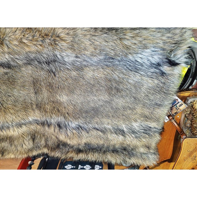 Faux Fur Bear Throw by Restoration Hardware For Sale - Image 9 of 12