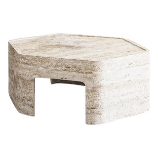 Caverne Travertine Coffee Table For Sale