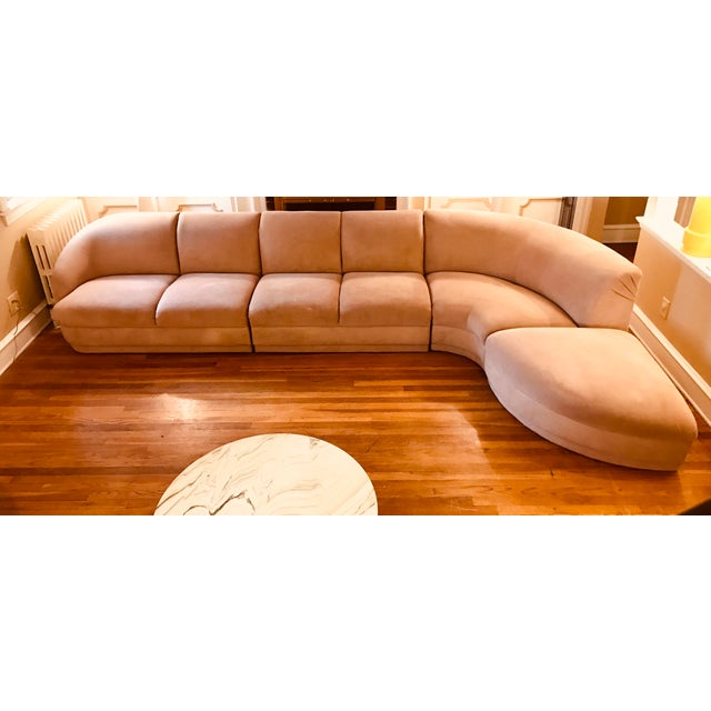 Vladimir Kagan for Weiman Serpentine Sectional Sofa Chairish