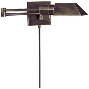 Visual Comfort Signature Studio Swing Arm Wall Light in Bronze