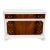 Vintage Bookmatched Flame Mahogany 3-Drawer Dresser in White With Carved Details For Sale