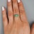 1.80 Carat Oval Emerald 3 Stone Ring in 14k Gold, Size 7 For Sale - Image 11 of 11