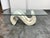 Design Plus Gallery presents a Vintage Sculptural Travertine Coffee Table. This distinctive design showcases a rectangular...