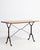 Cast Iron Bistro Table with Oak Top, Antique, France, 20th Century For Sale - Image 10 of 11
