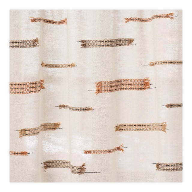 Schumacher Elysia Sheer Fabric In Neutral For Sale