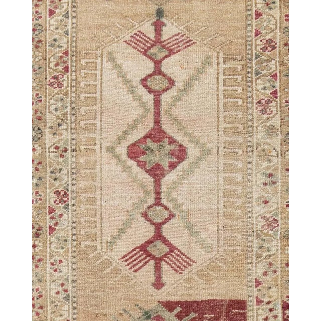 1940s Vintage Turkish Oushak Runner 2'9 X 16'8 For Sale - Image 4 of 7