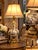 1950s Vintage Neoclassical Cherub Glass Table Lamp For Sale - Image 5 of 6